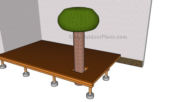How to Build a Deck Around a Tree | MyOutdoorPlans | Free 
