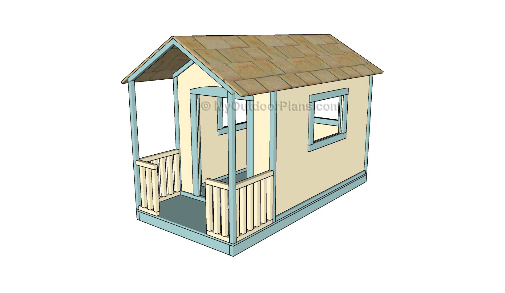 simple outdoor playhouse