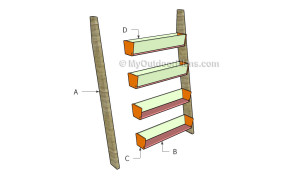 Building a vertical tiered ladder planter