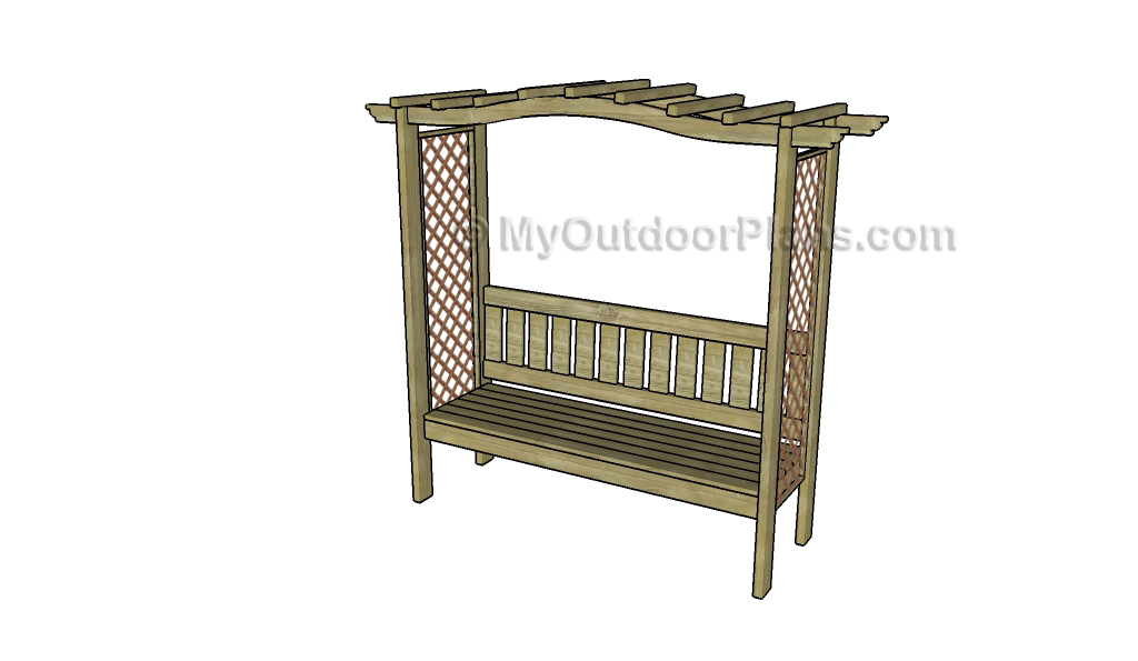 How to build an arbor with bench plans