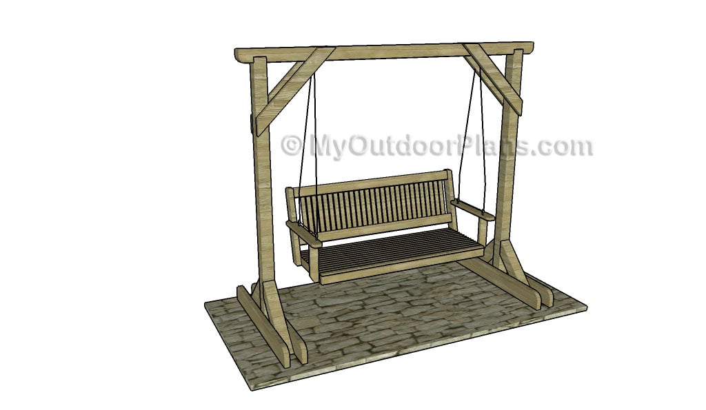 Porch Swing Stand Plans Myoutdoorplans Free Woodworking Plans And Projects Diy Shed Wooden Playhouse Pergola Bbq