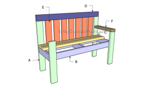 Building a 2x4 farmhouse bench
