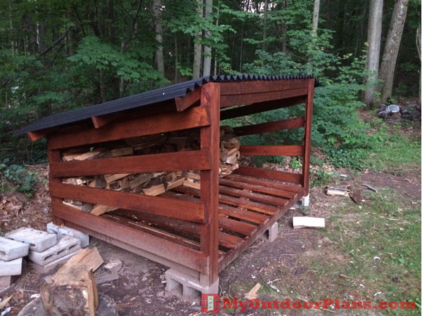 Large DIY Firewood Shed MyOutdoorPlans Free 
