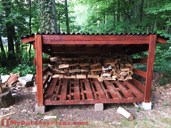 Large DIY Firewood Shed