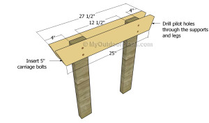 Fitting the table supports