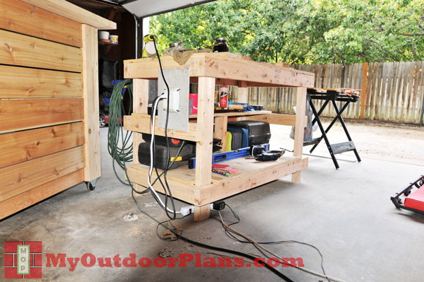 DIY Wood Workbench Plans MyOutdoorPlans Free ...