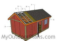 Building a 12x20 shed roof