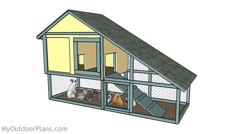 Diy large shop rabbit hutch