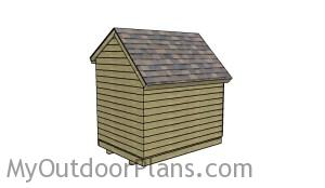 How to build a saltbox firewood shed