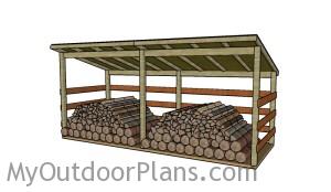 Large Firewood Shed Plans