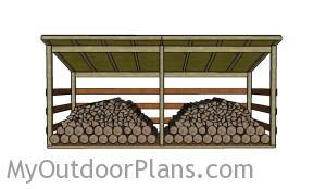 Simple firewood shed plans