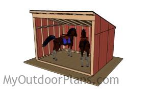 10x14 Horse shelter plans