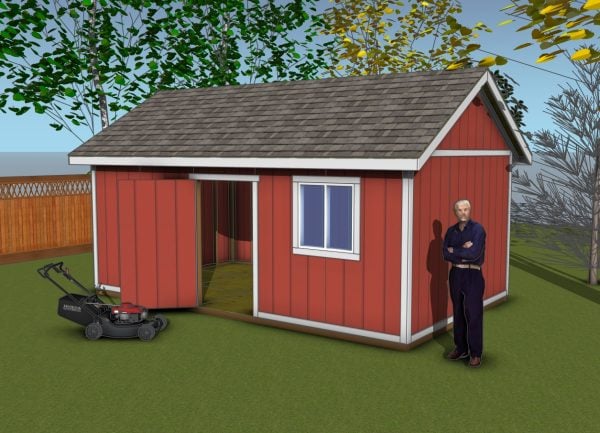 12x20 gable Shed Plans