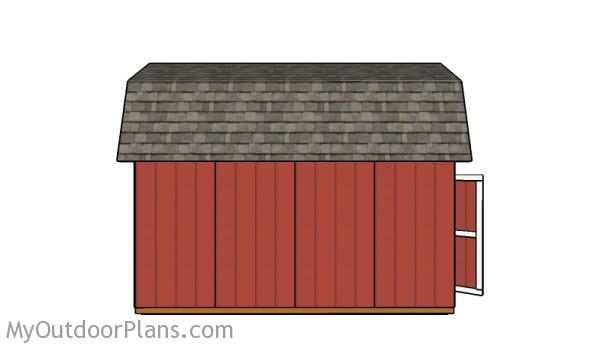 12x16 Gambrel Shed Roof Plans | MyOutdoorPlans | Free 