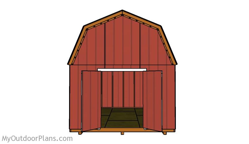 High barn shed plans