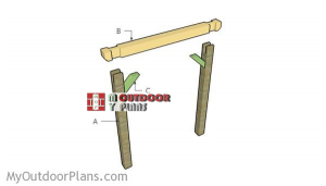 Building-a-wooden-swing-stand