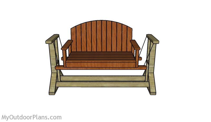 Swing Bench Plans Myoutdoorplans, Outdoor Wooden Swing Bench Plans