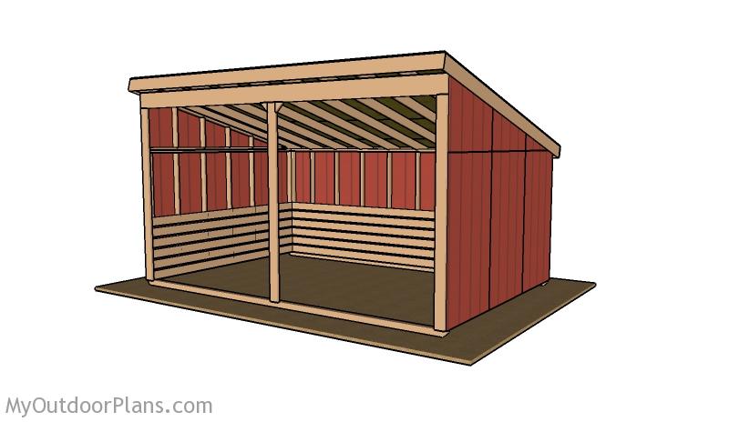 Free Run in Shed Plans