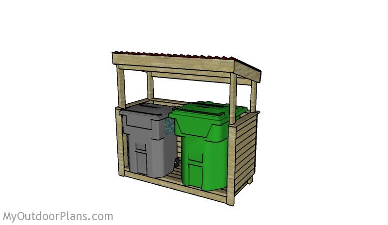 Trash Shed Plans Myoutdoorplans, Garbage Can Storage Shed Plans