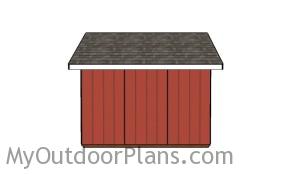 12x12 shed - Side view