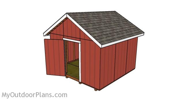 12x12 Shed Door Plans | MyOutdoorPlans | Free Woodworking 