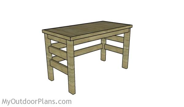 2x4 Desk Plans | MyOutdoorPlans | Free Woodworking Plans 