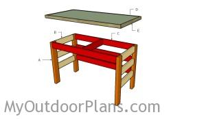 Building a 2x4 desk