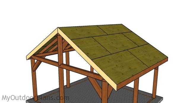 16x16 Pavilion Roof Plans | MyOutdoorPlans | Free 