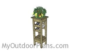 Plant stand with wine rack plans