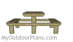 Two person picnic table plans