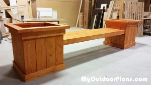 Wood-planter-bench