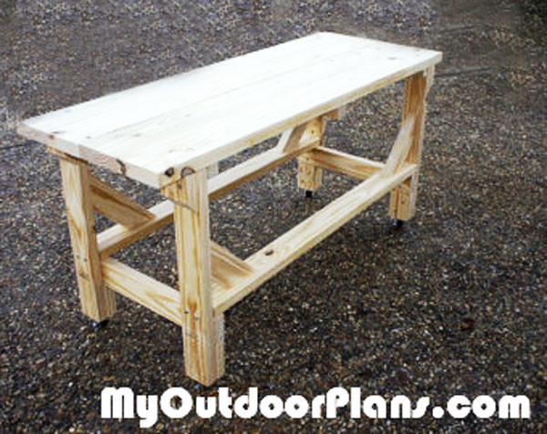 DIY Work Table MyOutdoorPlans Free Woodworking Plans