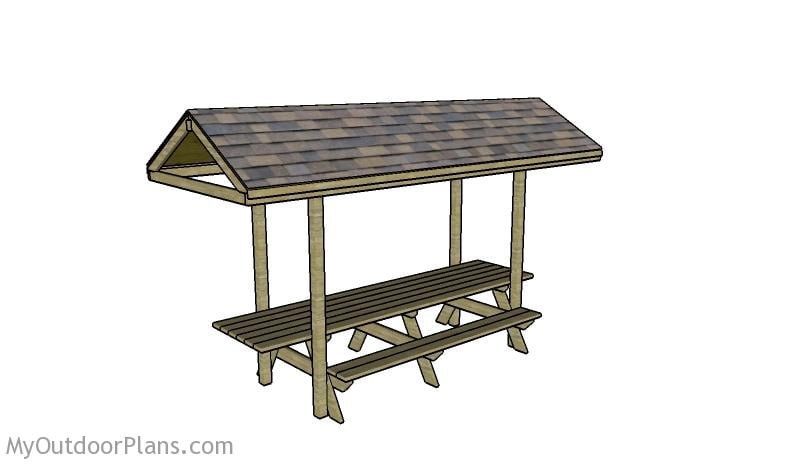 12 Foot Picnic Table With Roof Plans