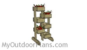 Building vertical planters