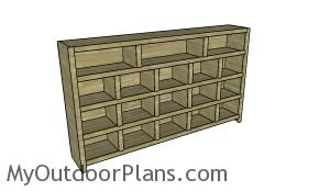 Video game console cabinet plans