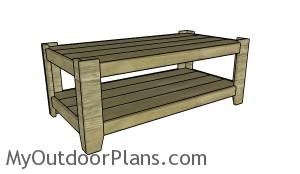 Contemporary coffee table plans