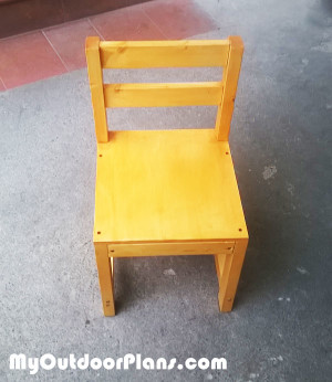 DIY Wood Kids Chair | MyOutdoorPlans