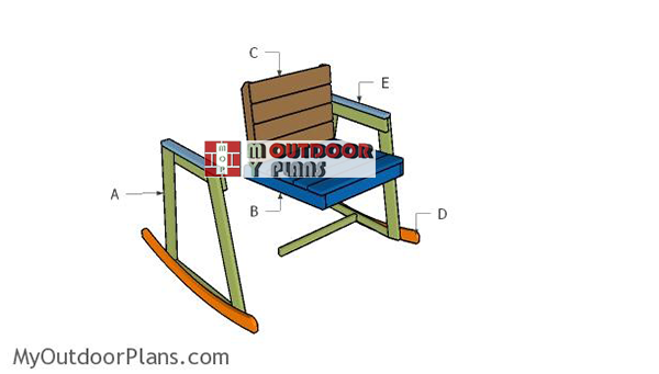 Rocking Chair Plans Myoutdoorplans, Outdoor Wood Rocking Chair Plans