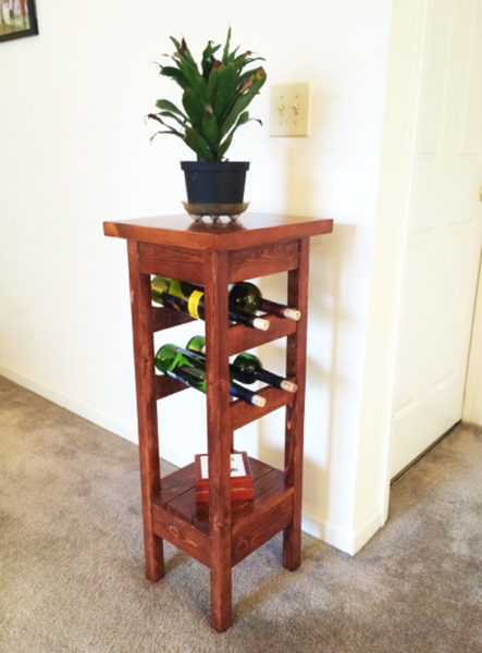 Wine rack best sale plant stand