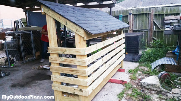 diy wooden dome built from pallets