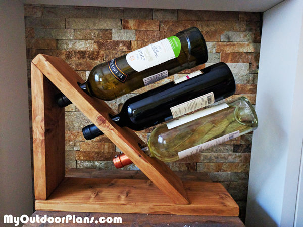 DIY Table Wine Rack MyOutdoorPlans Free Woodworking 