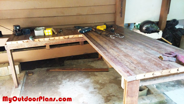 diy l-shaped workbench myoutdoorplans free woodworking