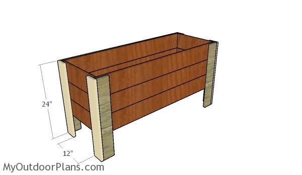 Wood Planter Box Plans Myoutdoorplans, How To Build A Long Wooden Planter Box