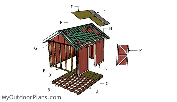 10×12 Shed Roof Plans