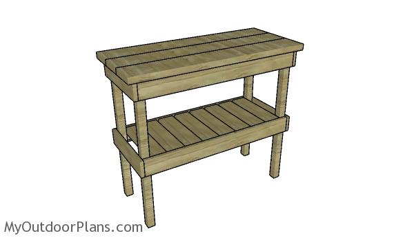 Bbq Table Plans Myoutdoorplans Free, Outdoor Wood Grill Table Plans