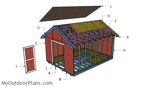 best barns lakewood 12x18 wood storage shed kit lakewood