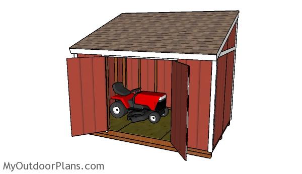 8×12 Lean To Shed Plans