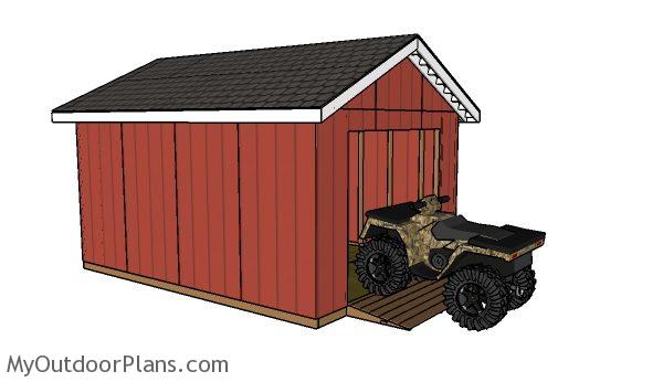 ATV Shed Ramp Plans MyOutdoorPlans Free Woodworking 