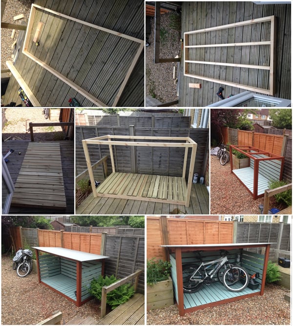 diy bike shed myoutdoorplans free woodworking plans