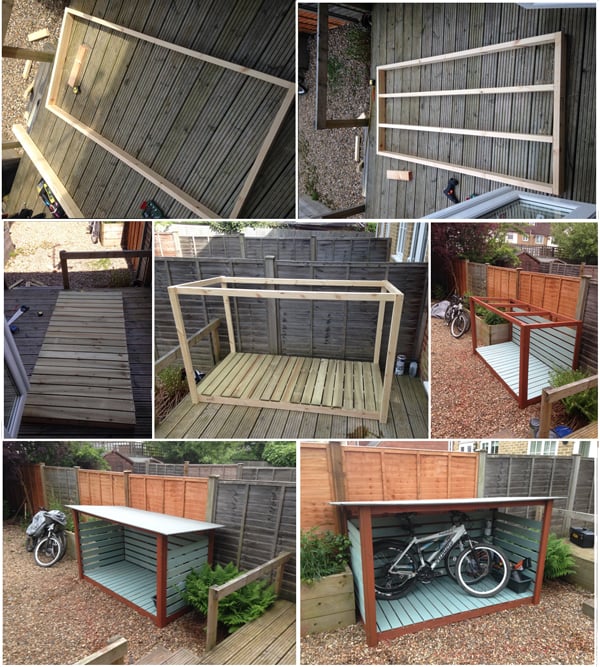 DIY Bike Shed MyOutdoorPlans